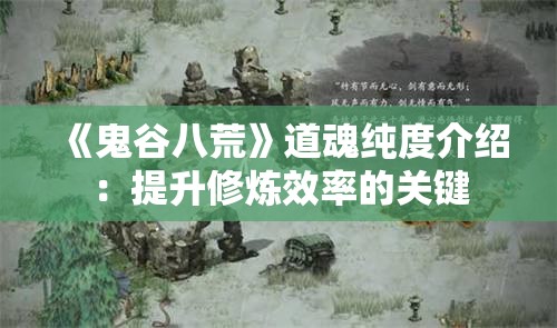 《鬼谷八荒》道魂纯度介绍：提升修炼效率的关键