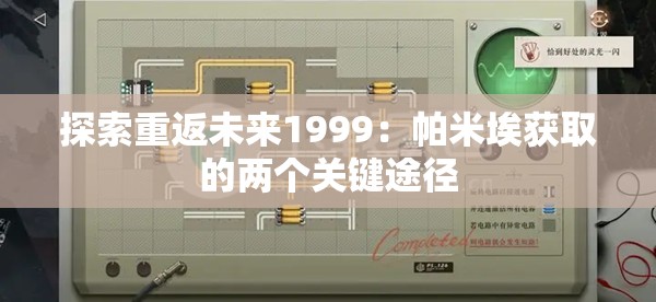 探索重返未来1999：帕米埃获取的两个关键途径