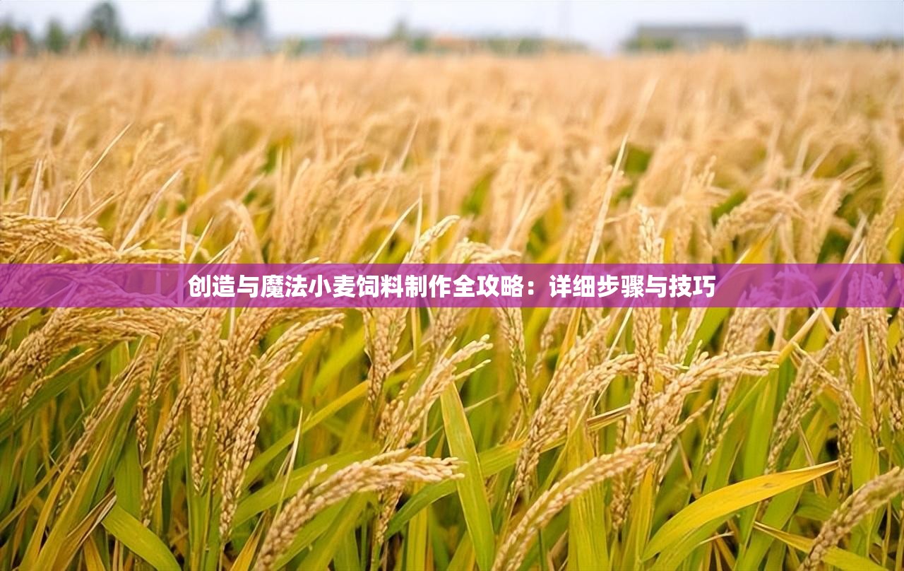 创造与魔法小麦饲料制作全攻略：详细步骤与技巧